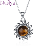 Amethyst Necklace S925 Sterling Silver Vintage Gemstone Charm Necklace