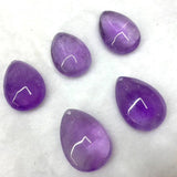 Amethyst Necklace for Women Drop Shape Pendant Rope Necklace