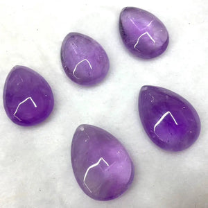 Amethyst Necklace for Women Drop Shape Pendant Rope Necklace