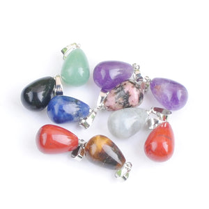 Amethyst Opal Stone Pendant Necklace Accessory for Women
