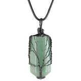 Amethyst Pendant Green Aventurine Tree Of Life Charms