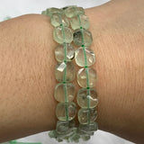 Faceted Square Amethyst Prehnite Smoky Quartz Angelite Beads 15''