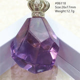Natural Amethyst Quartz Faceted Cut Pendant Necklace