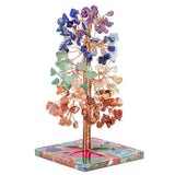 Amethyst Rose Quartz Luck Money Tree Agate Resin Base DIY Gift