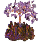 Natural Amethyst Rose Quartz Money Tree Rough Quartz Base DIY Gift