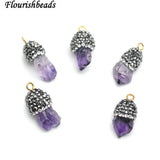 Natural Amethyst Rough Point Small Size Stone Loose Beads