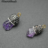 Natural Amethyst Rough Point Small Size Stone Loose Beads