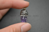 Natural Amethyst Rough Point Small Size Stone Loose Beads