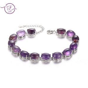 Amethyst Turquoise Labradorite Tennis Bracelet