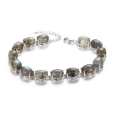 Amethyst Turquoise Labradorite Tennis Bracelet