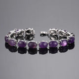 Amethyst Turquoise Labradorite Tennis Bracelet