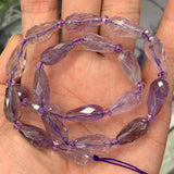 Natural Amethyst Stone Beads 15'' Faceted Drop Purple DIY Loose Beads