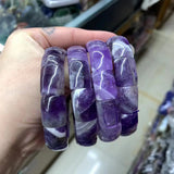 Natural Amethyst Stone Bracelet Gemstone Bangle For Woman