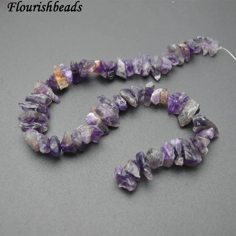 Natural Amethyst Stone Rough Slice Loose Beads
