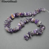 Natural Amethyst Stone Rough Slice Loose Beads