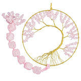 Amethyst Tree Of Life Wind Chimes 7 Chakra Crystal Stone Wall Hanging