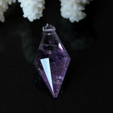 Amethyst Crystal Pendant Double Pointed Chakra Pendulum
