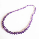 Amethystine Necklace for Girls Feb. Pisces Birthstone 925 silver Clasp
