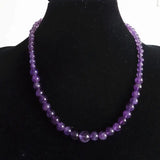 Amethystine Necklace for Girls Feb. Pisces Birthstone 925 silver Clasp