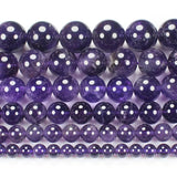 Natural Amethysts 6-16mm Round Beads 15inch Wholesale DIY Jewellery