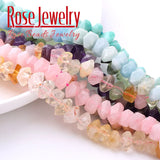 Natural Amethysts Apatite Amazonite Rose Quartz Crystal Agate Beads