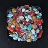 Natural Amethysts Aquamarine Agates Gravel Smooth Minerals