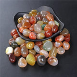 Natural Amethysts Aquamarine Agates Gravel Smooth Minerals