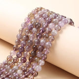 Natural Amethysts Citrines Beads Stone Loose Spacer Crystal Beads