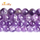 Amethyst Crystal Purple Quartz Beads Round Spacer Stone Beads