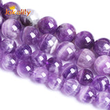 Amethyst Crystal Purple Quartz Beads Round Spacer Stone Beads