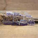 Amethyst Druzy Pendant Necklace Healing Crystal Quartz Charm