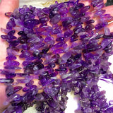 Natural Amethysts Gravel Loose Beads Strand Jewelry Making