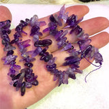 Natural Amethysts Gravel Loose Beads Strand Jewelry Making