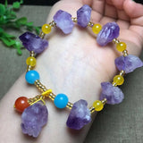Amethysts Gem Stone Bracelet with Fox Fitting