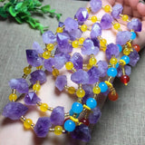 Amethysts Gem Stone Bracelet with Fox Fitting