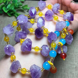 Amethysts Gem Stone Bracelet with Fox Fitting