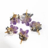 Amethysts Necklace Freshwater Pearl Pendant DIY Jewelry Making