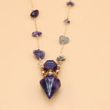 Amethysts Perfume Bottle Necklace Essential Oil Diffuser