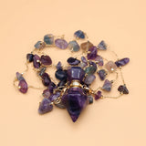 Amethysts Perfume Bottle Necklace Essential Oil Diffuser