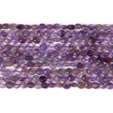Amethyst Purple Quartz Crystal Beads Coin Flat Faceted Round Spacer Loose Beads