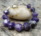 Natural Amethysts Stone Beads Bracelet