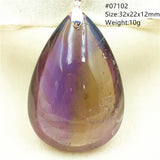 Ametrine Quartz Pendant Water Drop Purple Yellow Amethyst Jewelry Necklace