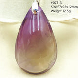 Ametrine Quartz Pendant Water Drop Purple Yellow Amethyst Jewelry Necklace