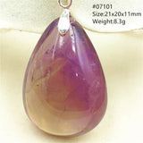 Ametrine Quartz Pendant Water Drop Purple Yellow Amethyst Jewelry Necklace