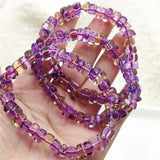 Natural Ametrine Quartz Beads Bracelet 8mm Women AAAAA