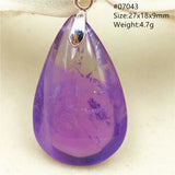 Ametrine Quartz Water Drop Yellow Purple Pendant Necklace