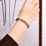 Ametrine Yellow Purple Bracelet 8mm Charms Gemstone Crystal Bracelet