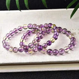 Ametrine Yellow Purple Bracelet 8mm Charms Gemstone Crystal Bracelet