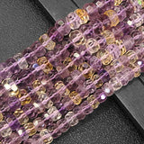 Natural Ametrines Beads Faceted Rondelle Heishi Spacer 15''