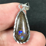 Natural Ammonite Ammolite Necklace Pendant Jewelry For Women Man
